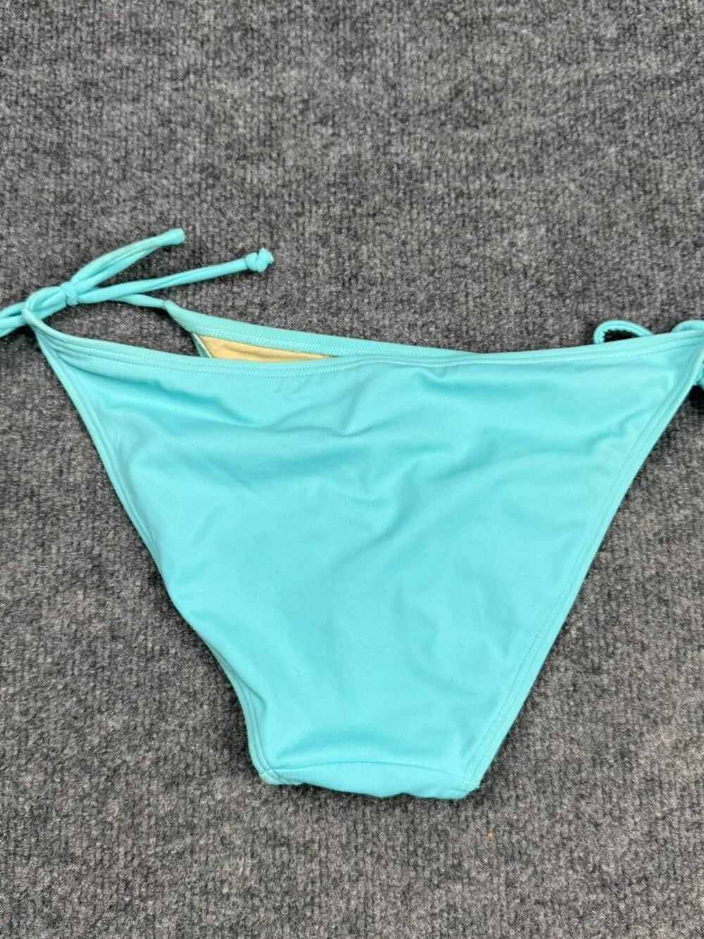Victoria's Secret Aqua Blue Side Tie Bikini Bottom Swimsuit Size Medium